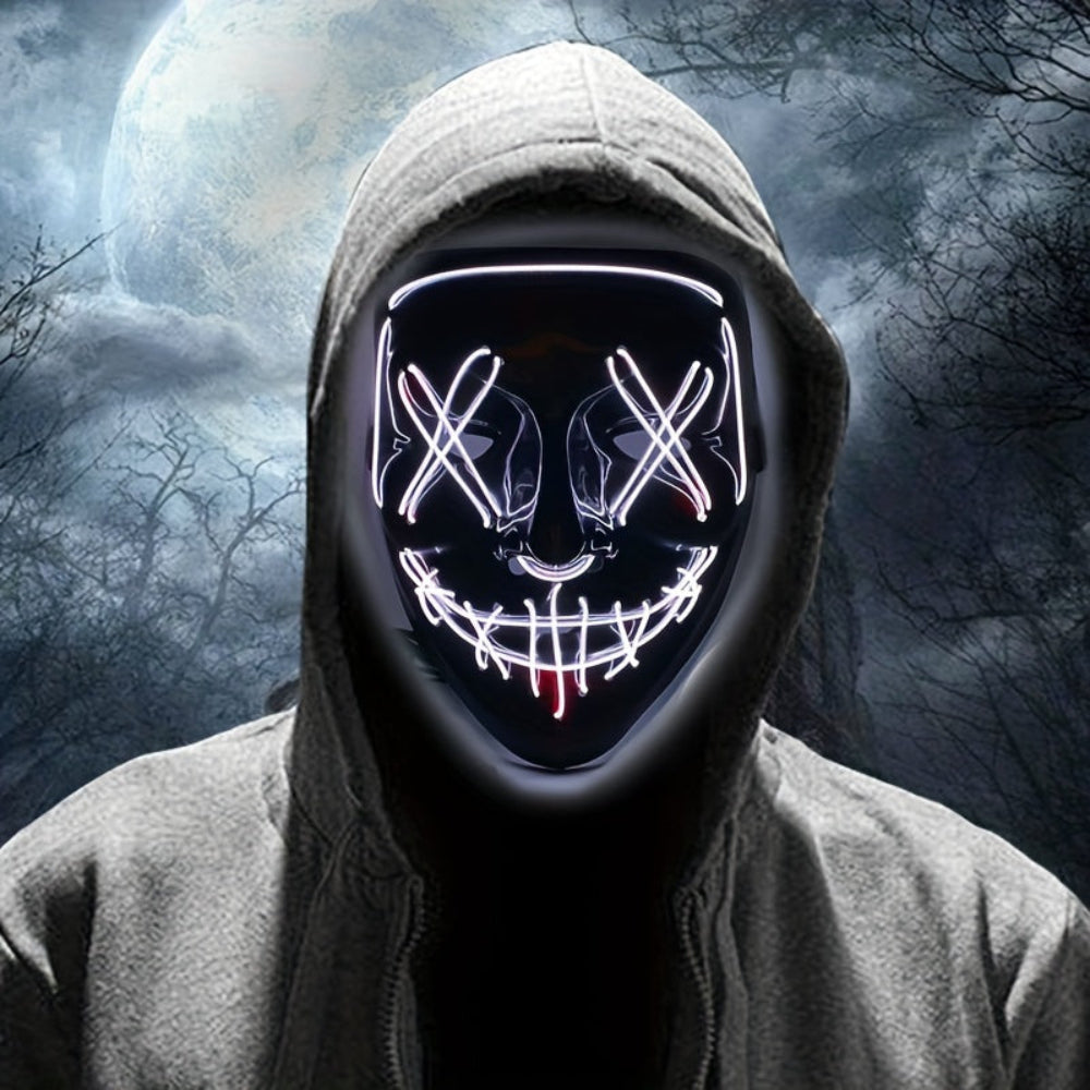 LED Glowing Halloween Purge Mask