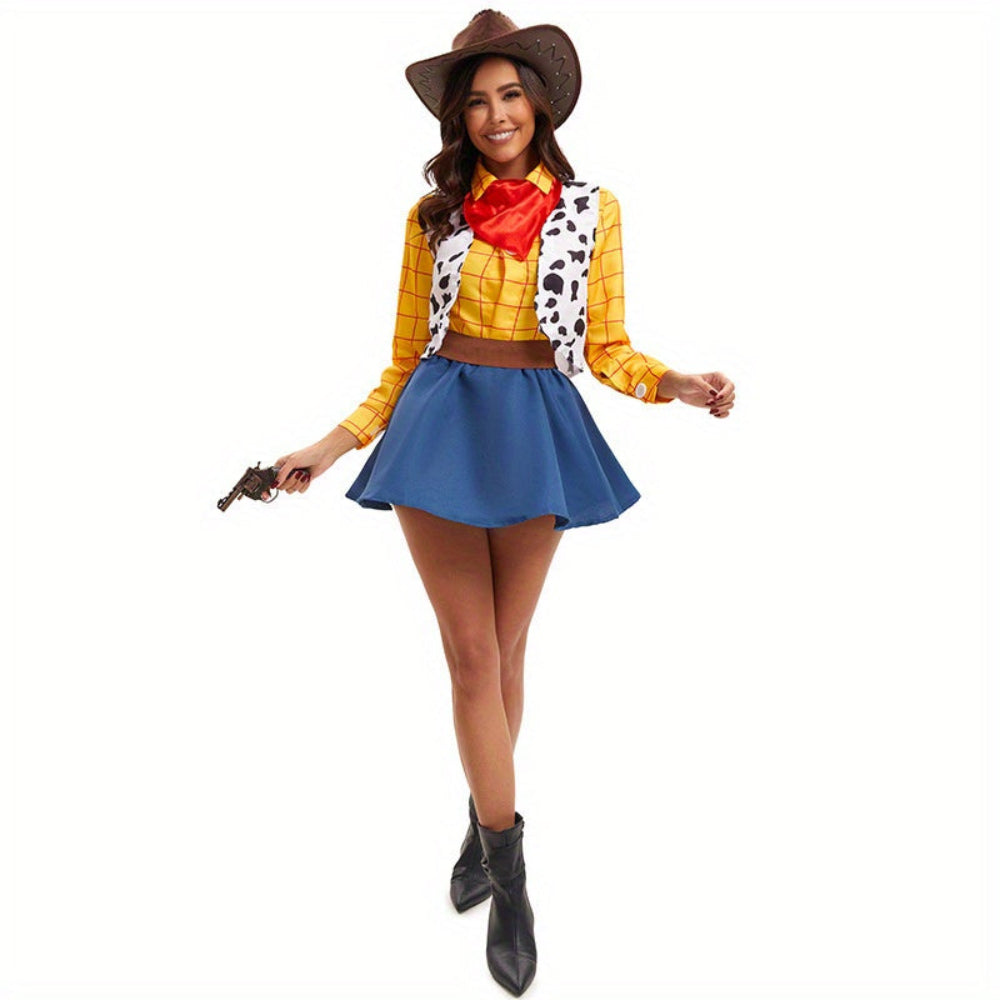 Halloween Costume Adult Cowboy Polyester Outfit