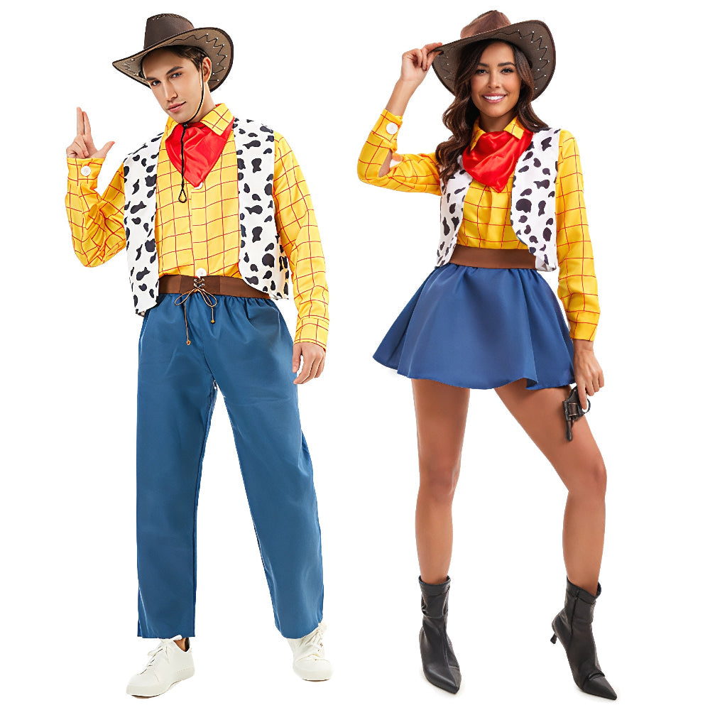 Halloween Costume Adult Cowboy Polyester Outfit