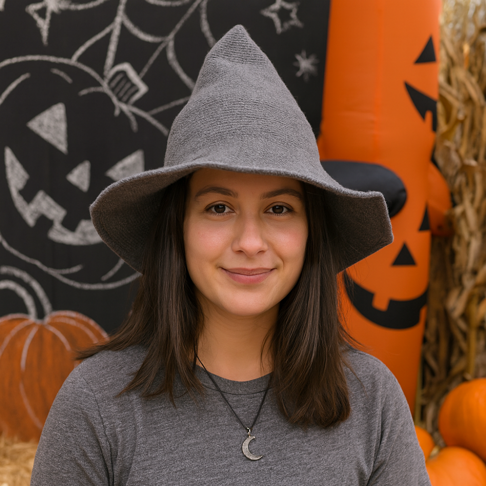 Halloween Costumes Wool Witch Hat Soft Pointed Brim Style