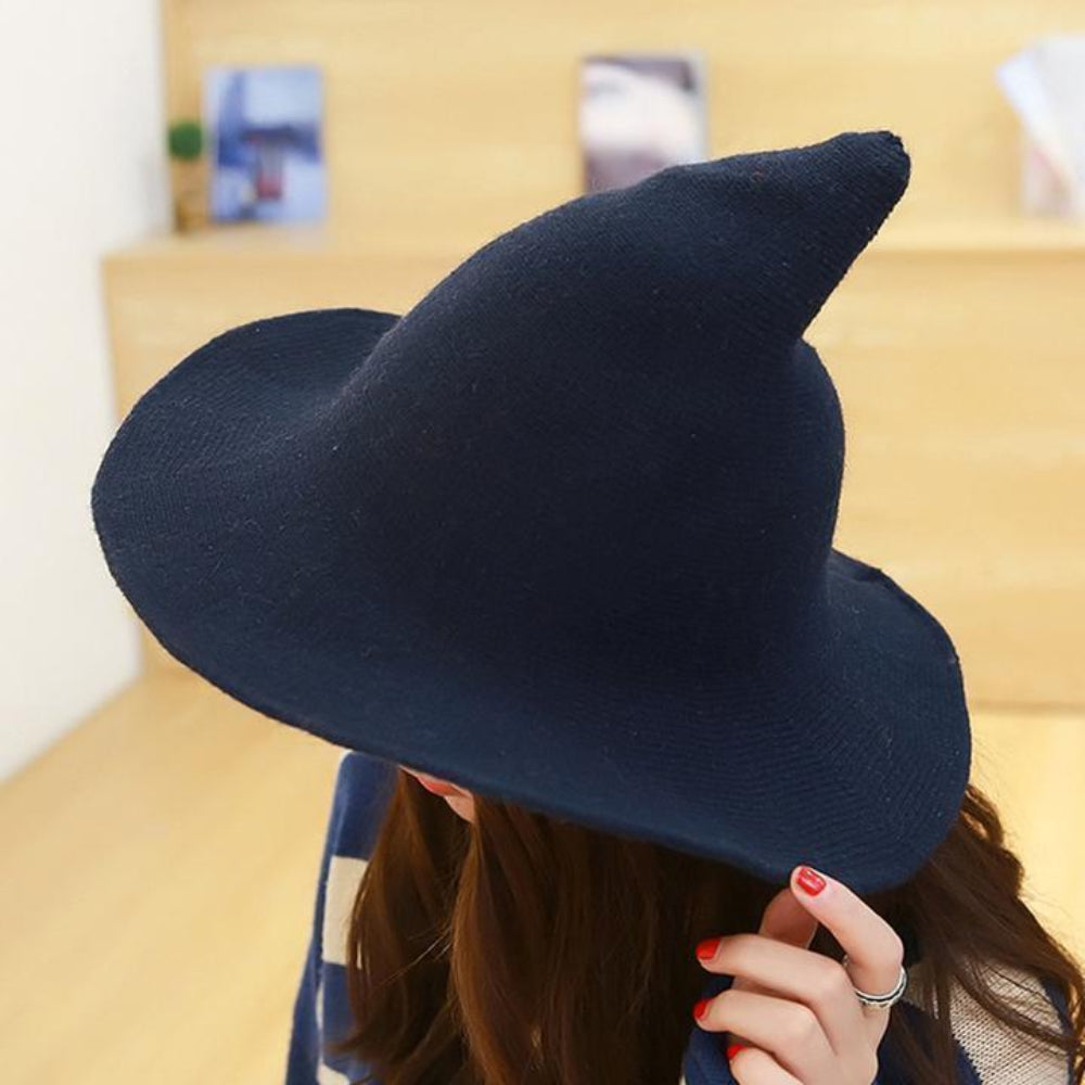 Halloween Costumes Wool Witch Hat Soft Pointed Brim Style