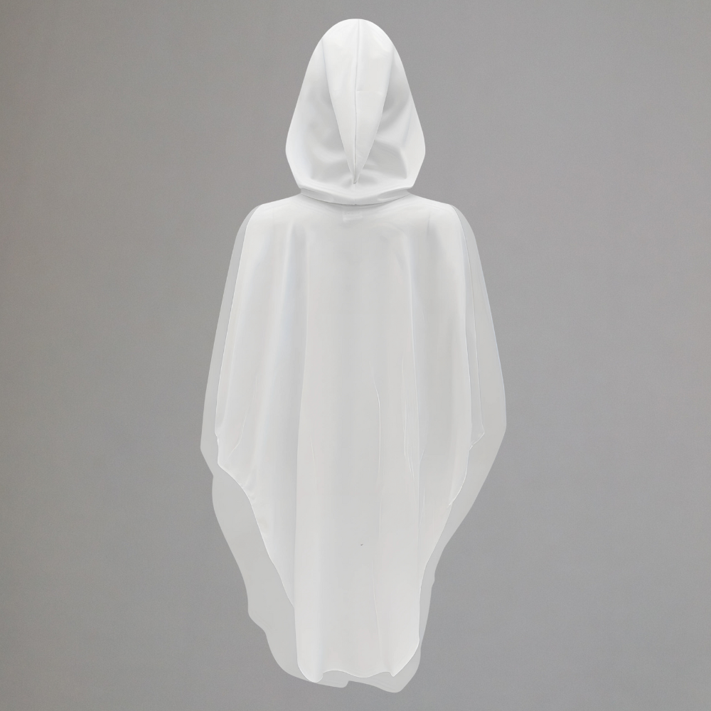 Halloween Ghost Costume Kids Glow Dark Cape Hooded Cloak Outfit