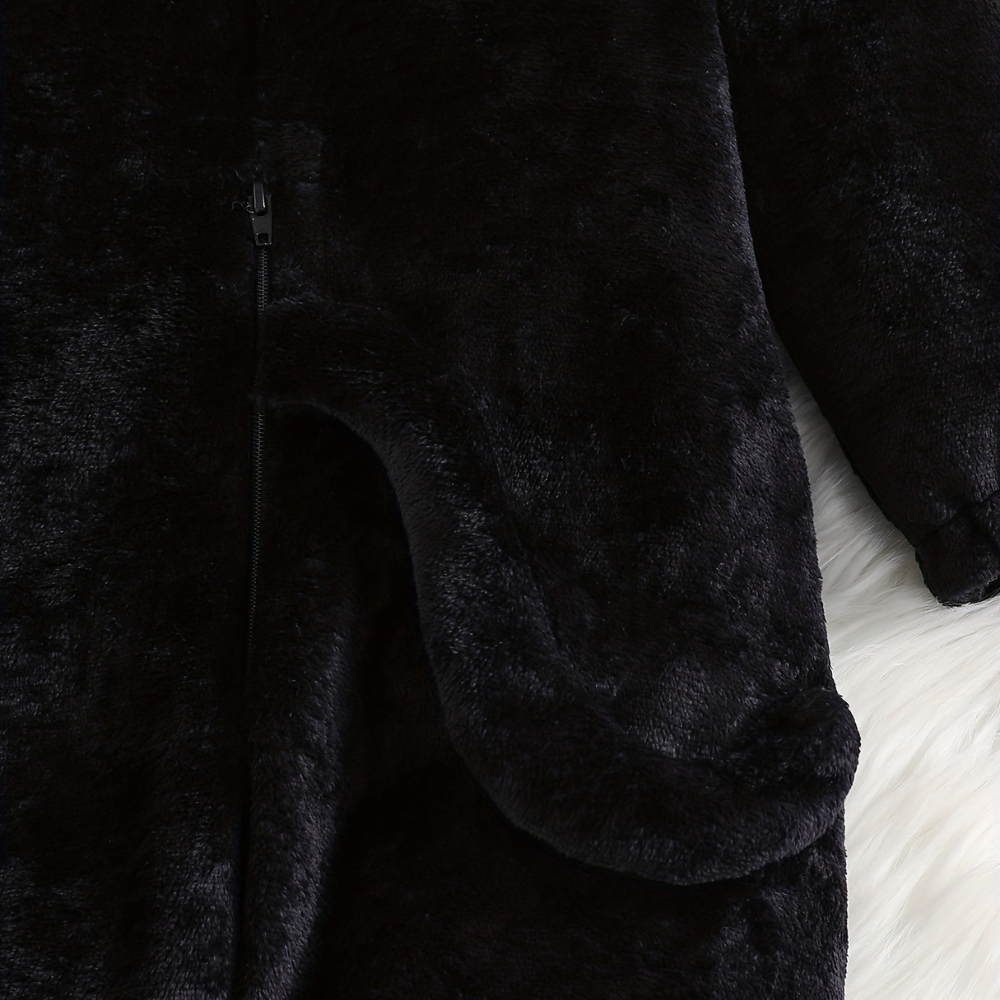 Halloween Kids Cat Costume Hooded Romper Outfit