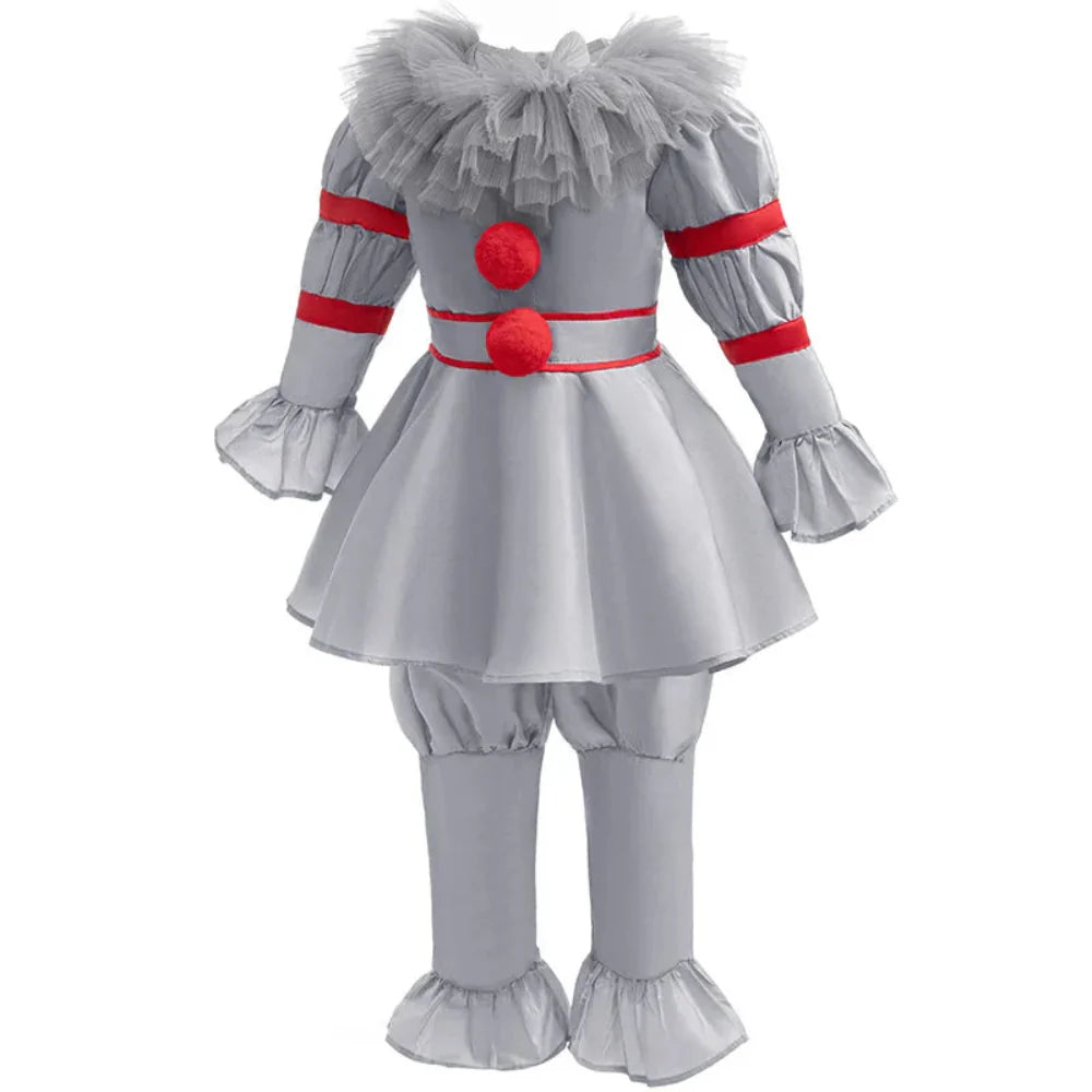 Halloween Kids Clown Costume Scary Kids Costume Set