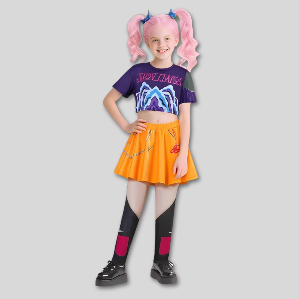 Halloween Kids Hunter Kpop Singer Costume Outfit