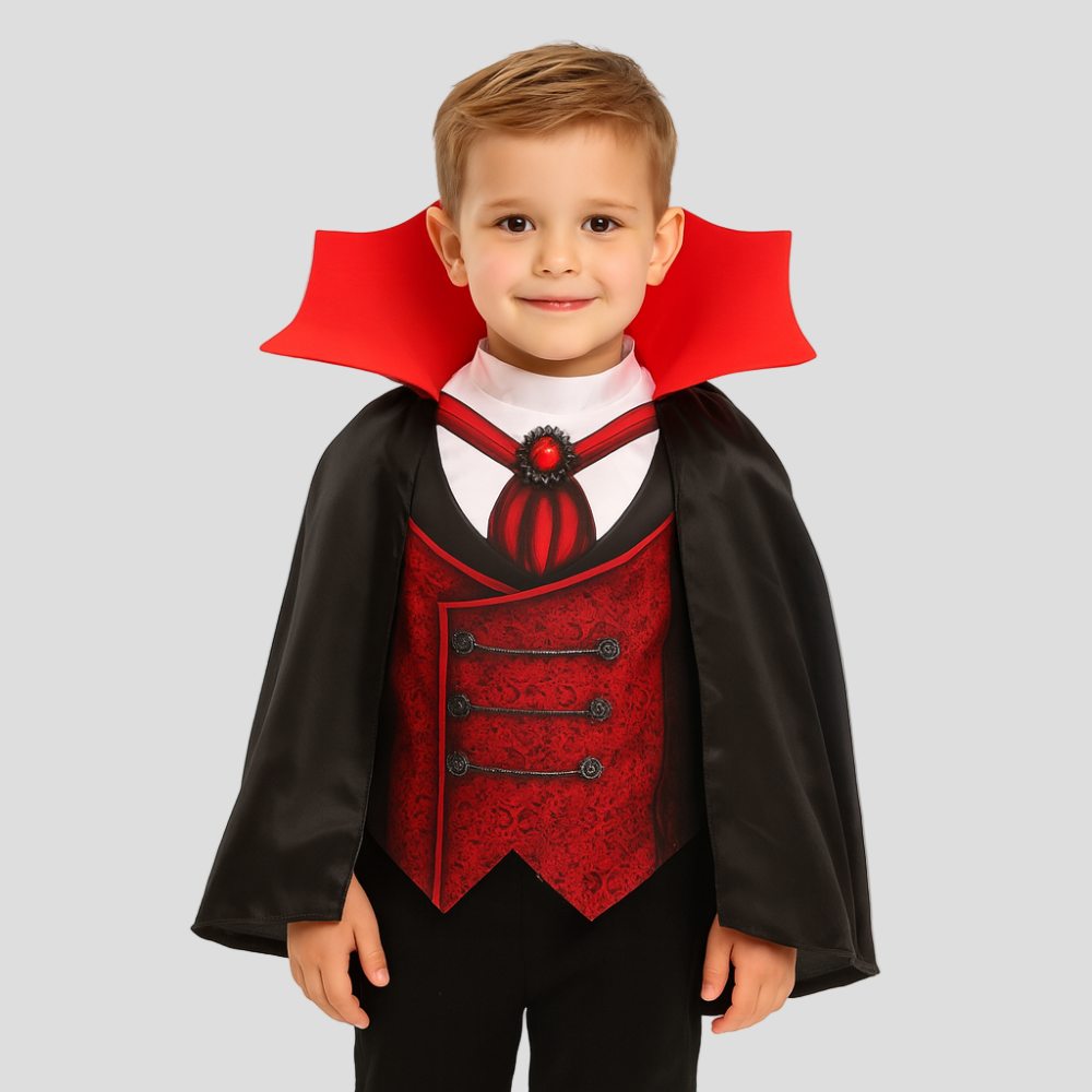 Halloween Kids Vampire Costume Cape Outfit
