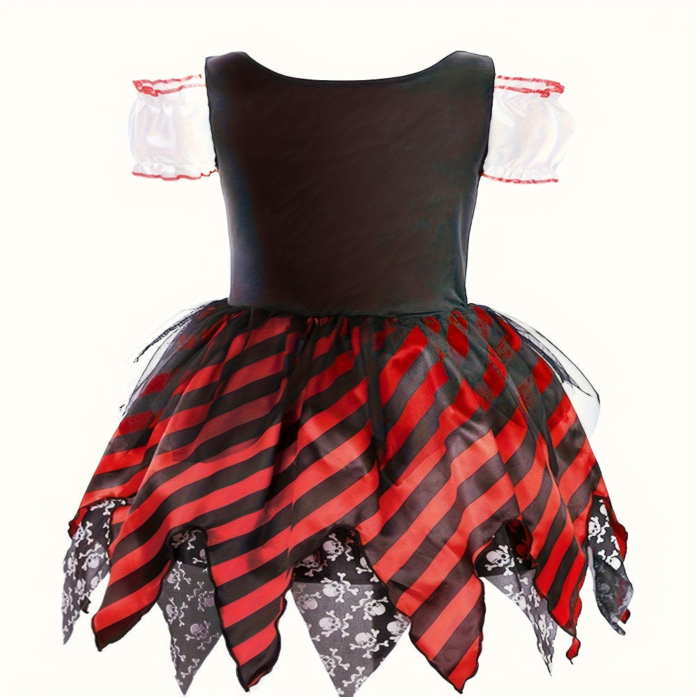 Halloween Pirate Costume Kids Girls Dress