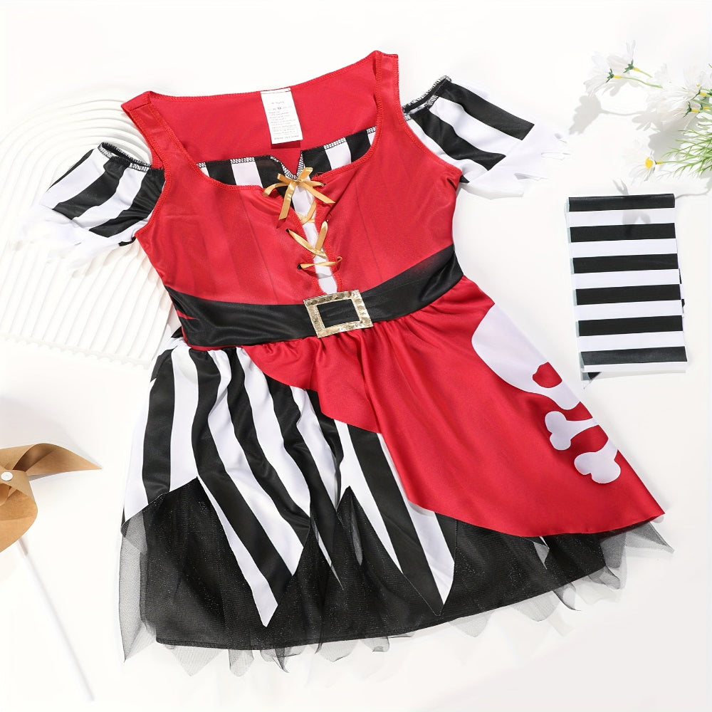 Halloween Pirate Costume Kids Party Dress