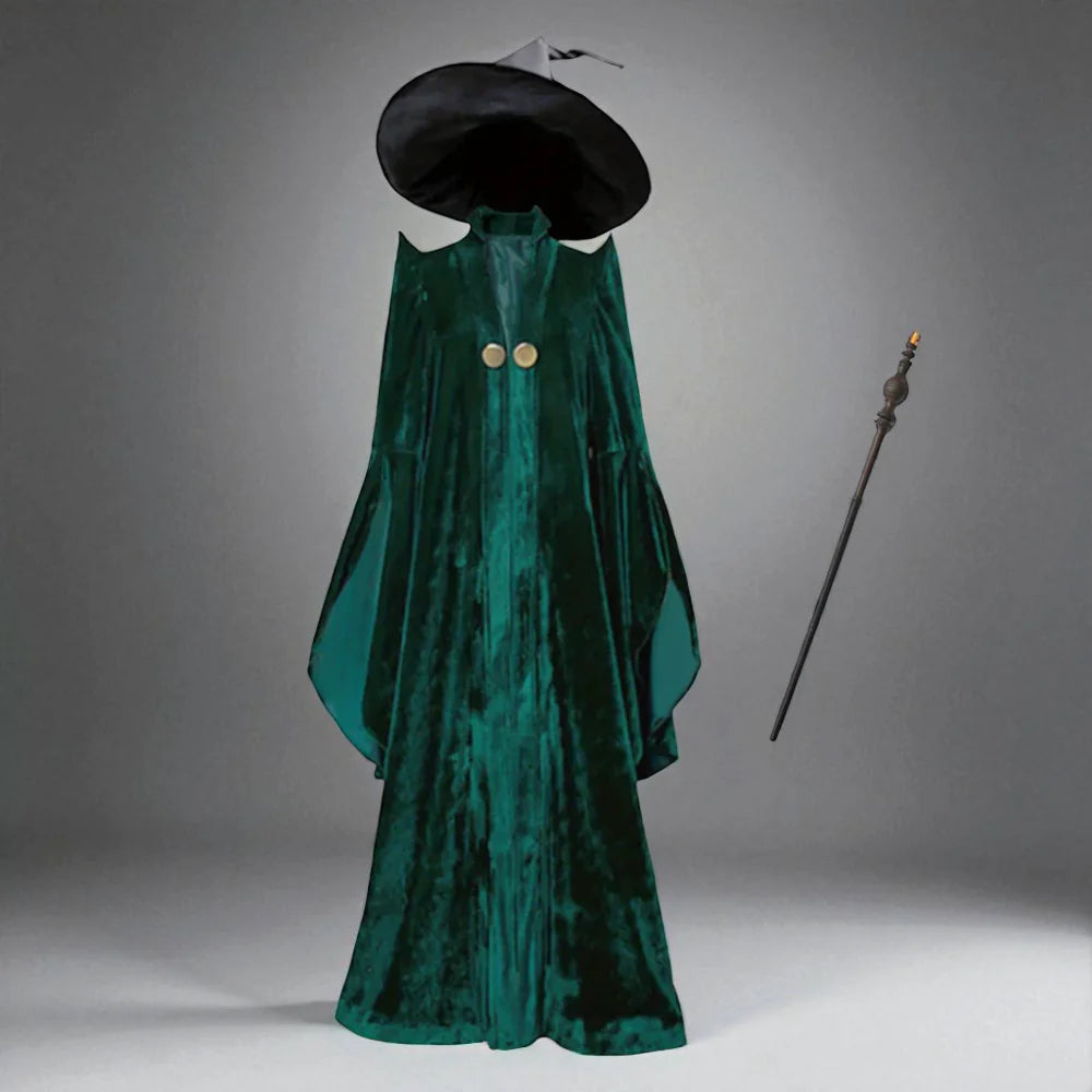 Halloween Professor Wizard Costume Robe