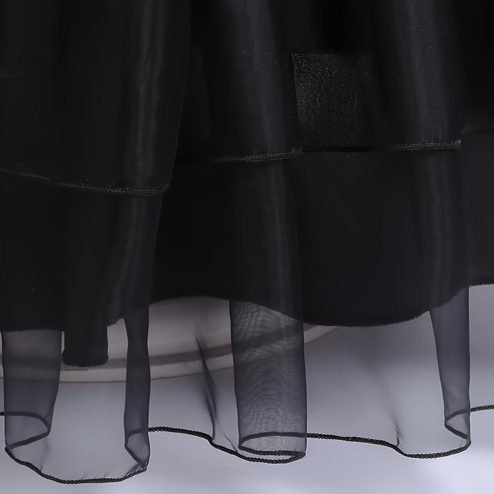 Halloween Witch Costume Kids Gothic Dress