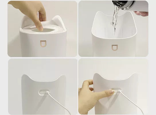 Air Humidifier White LED Mist Diffuser