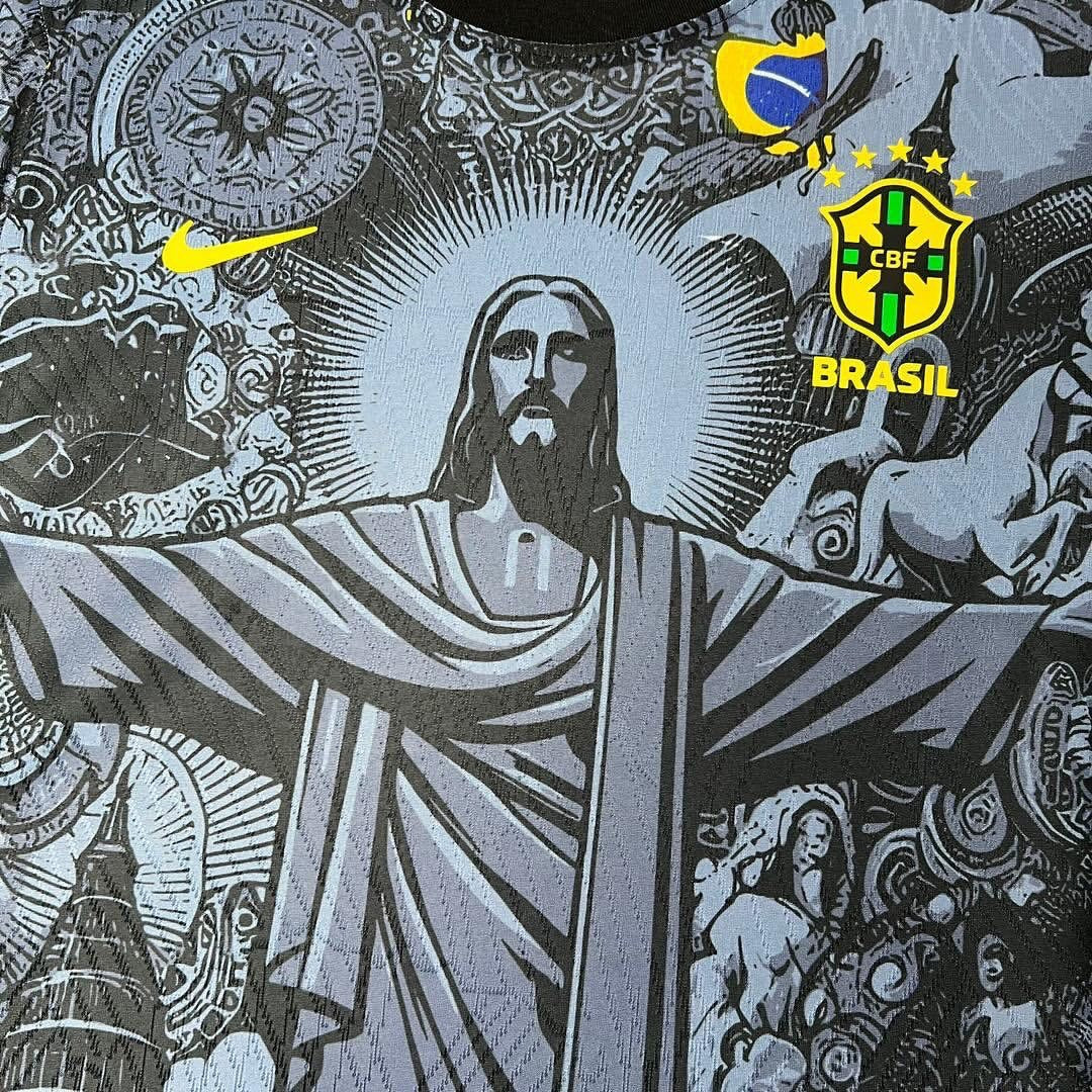 Brazil Jesus Christ the Redeemer 24-25 Special Edition Jersey - Unique design