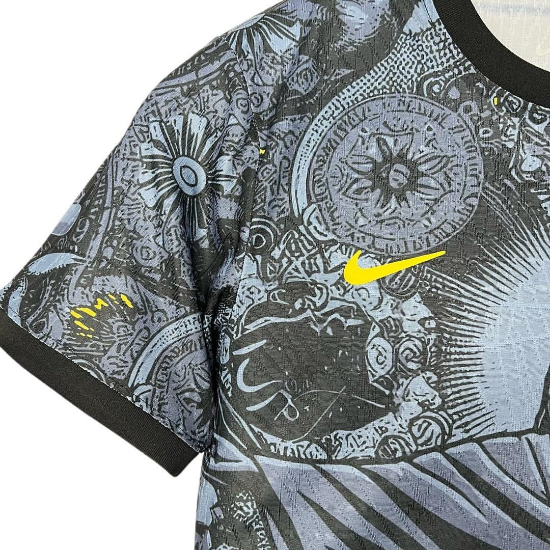 Brazil 2024-2025 Special Edition Jesus Christ the Redeemer Jersey - Yellow and green details