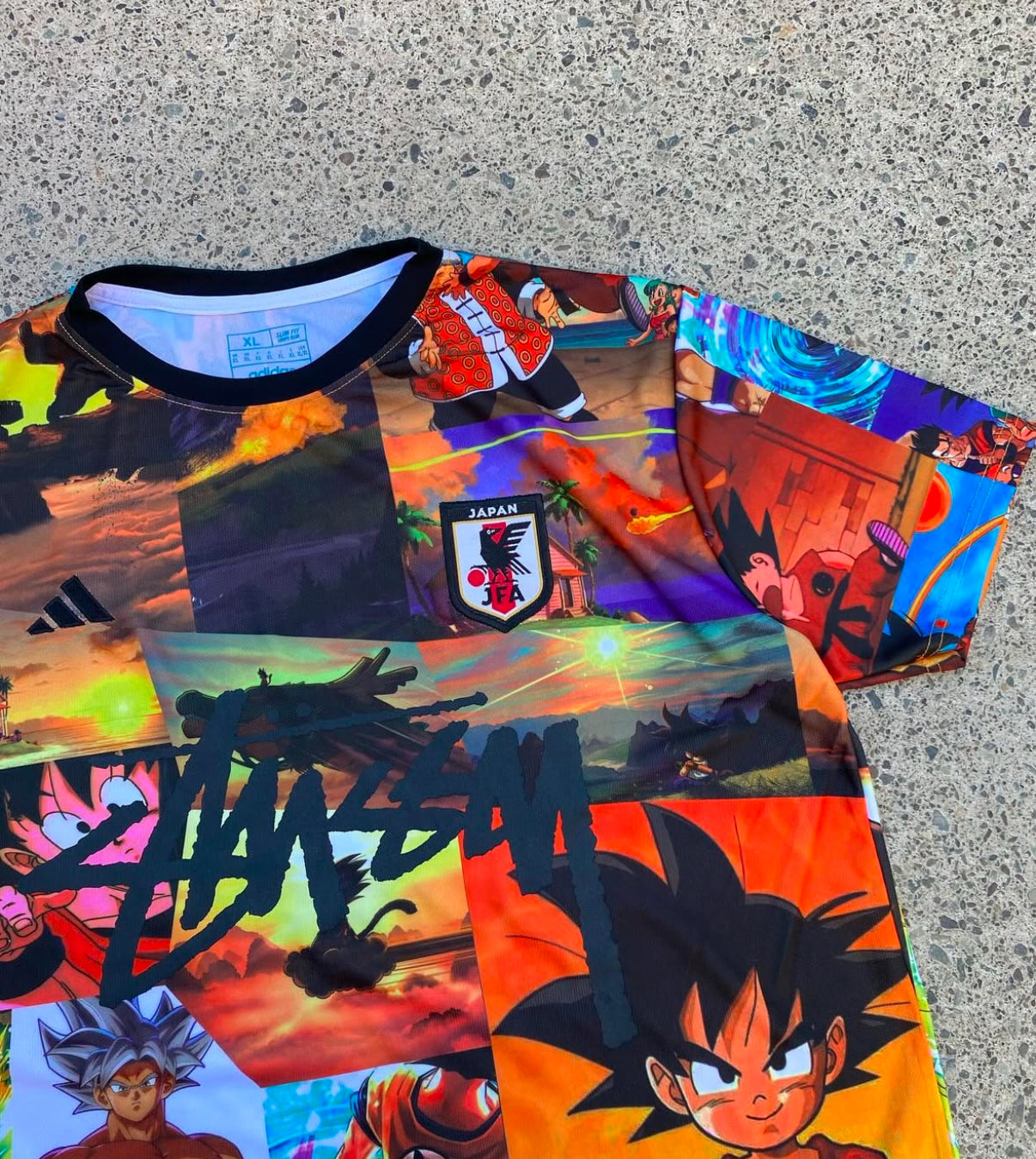 Exclusive Japan Football Jersey Collaboration with Dragon Ball & Stüssy