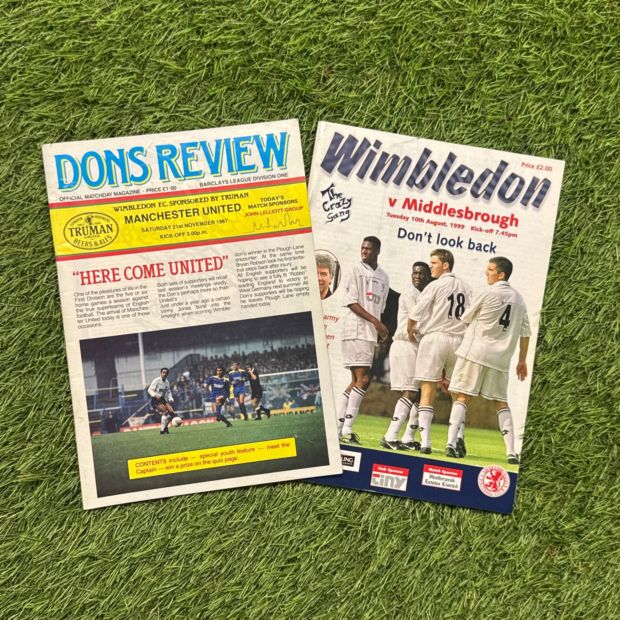Retro Football Programmes Mystery Box