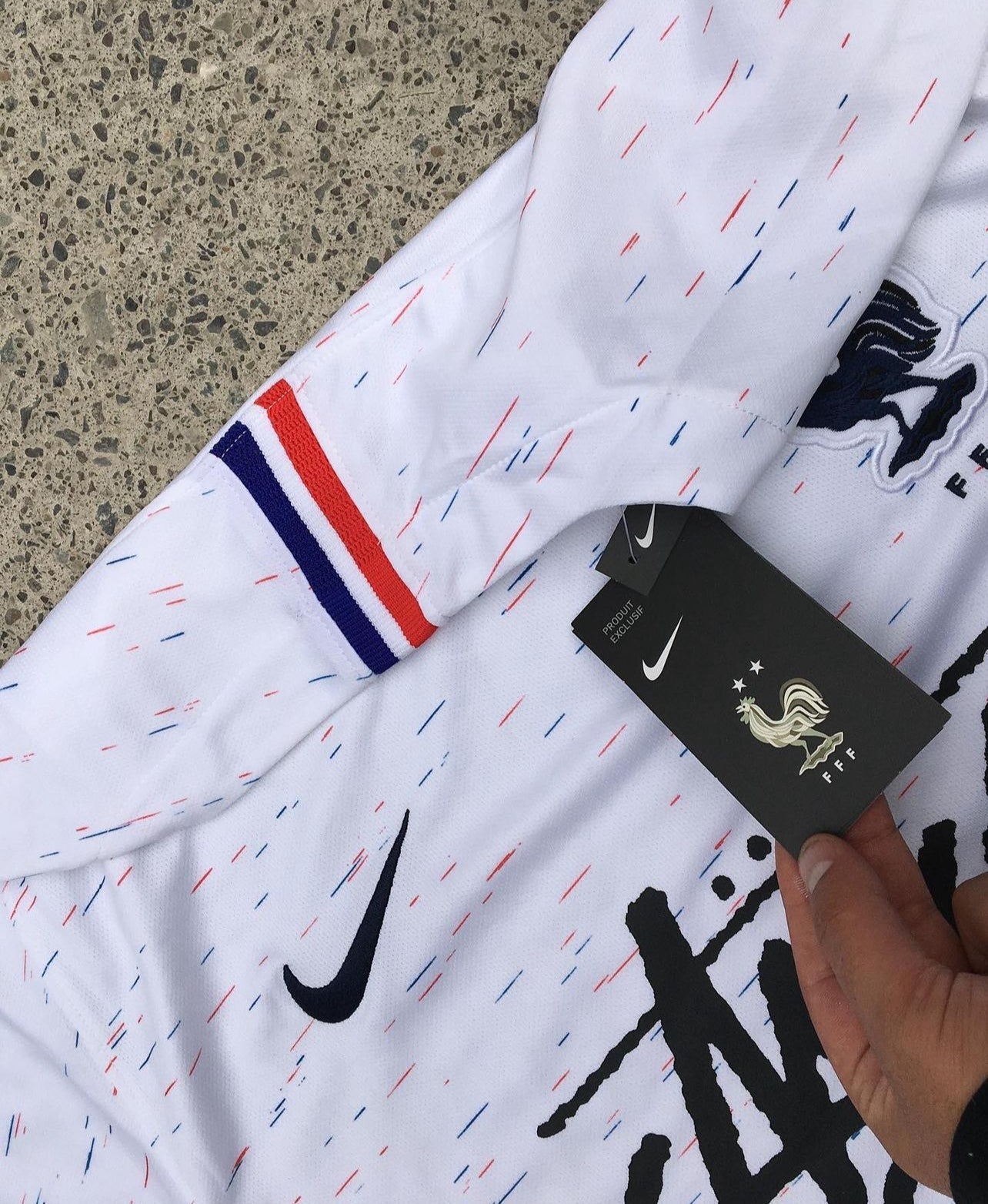 France x Stussy Jersey – Embroidered National Team Crest and Stussy Branding
