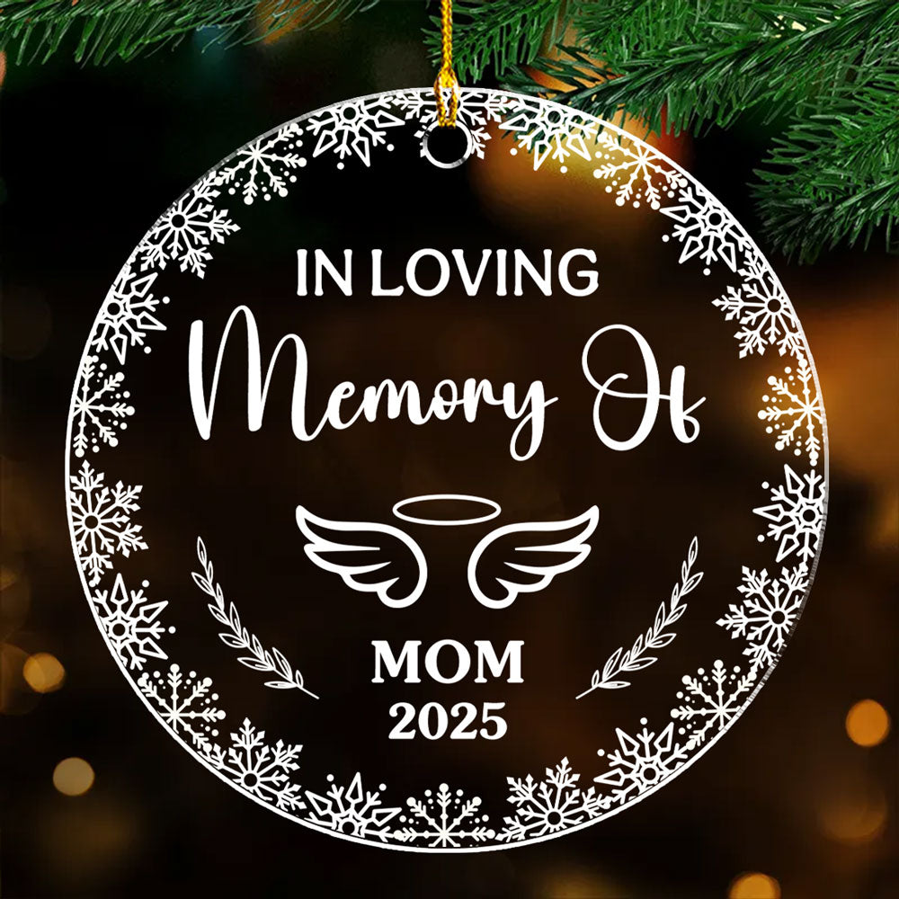 Always With Me In Spirit - Personalized Custom Acrylic Ornament