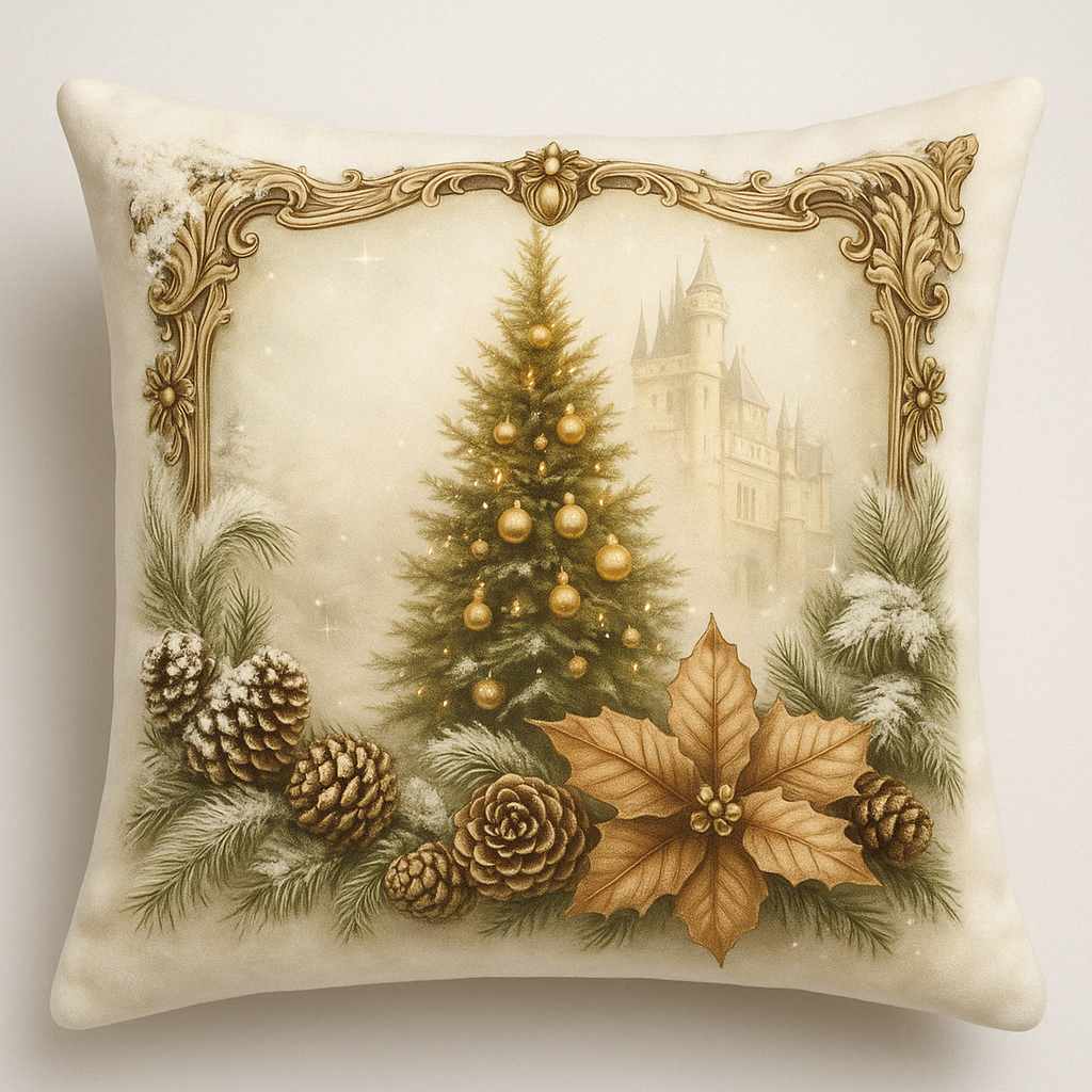 Cushion Covers Christmas Velvet Vintage Style