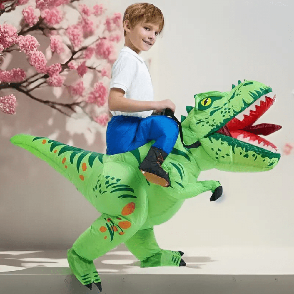 Inflatable Dinosaur Suit Kids Halloween Costume Ride-On