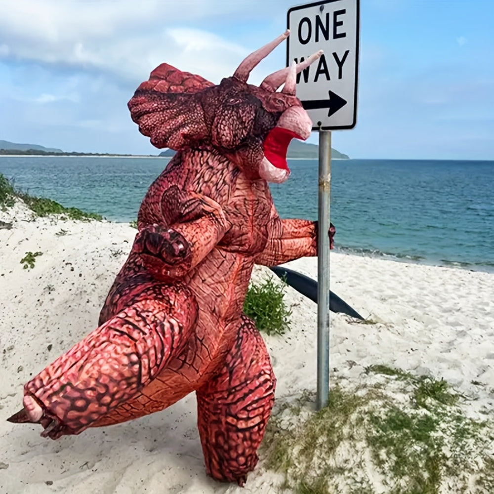 Inflatable Dinosaur Suit Halloween Costume Triceratops