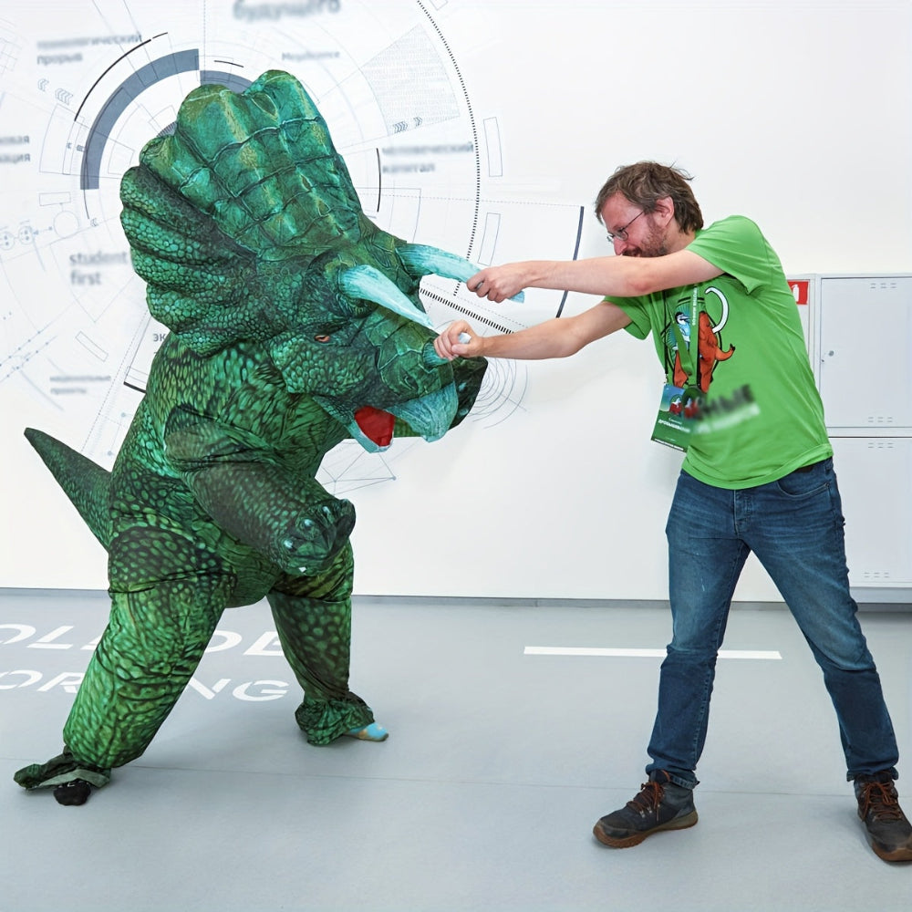 Inflatable Dinosaur Suit Halloween Costume Triceratops