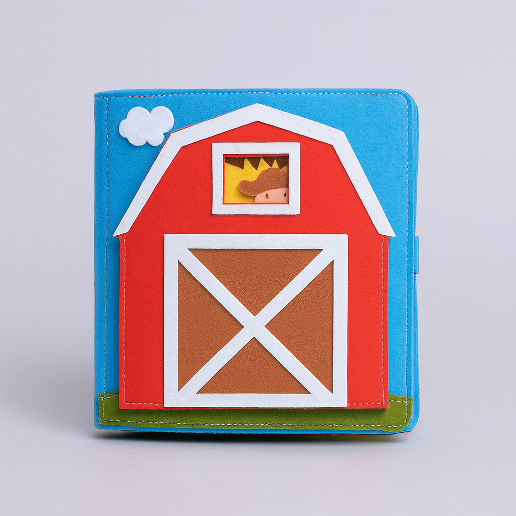 Quiet Book Sensory Fabric Toy Montessori Learning