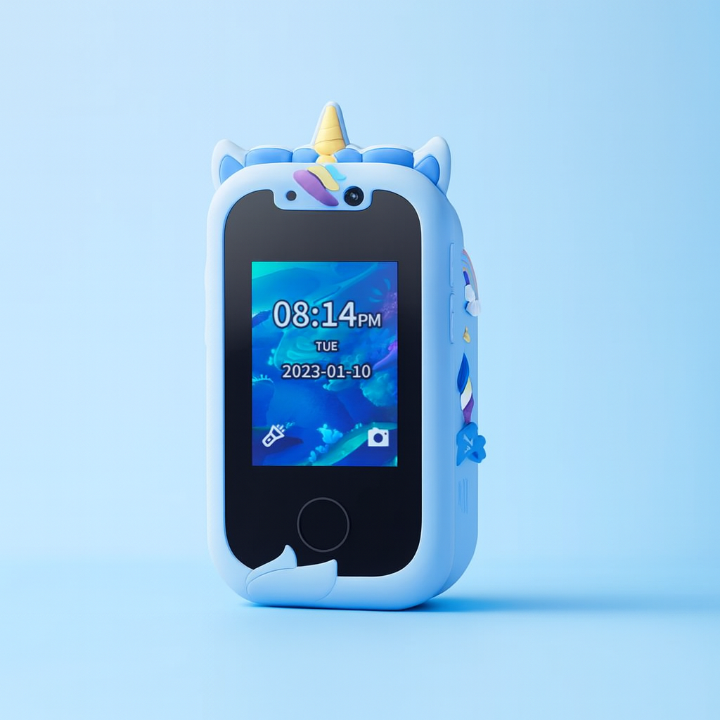 Kids Phone Toy Dual Camera Learning Device