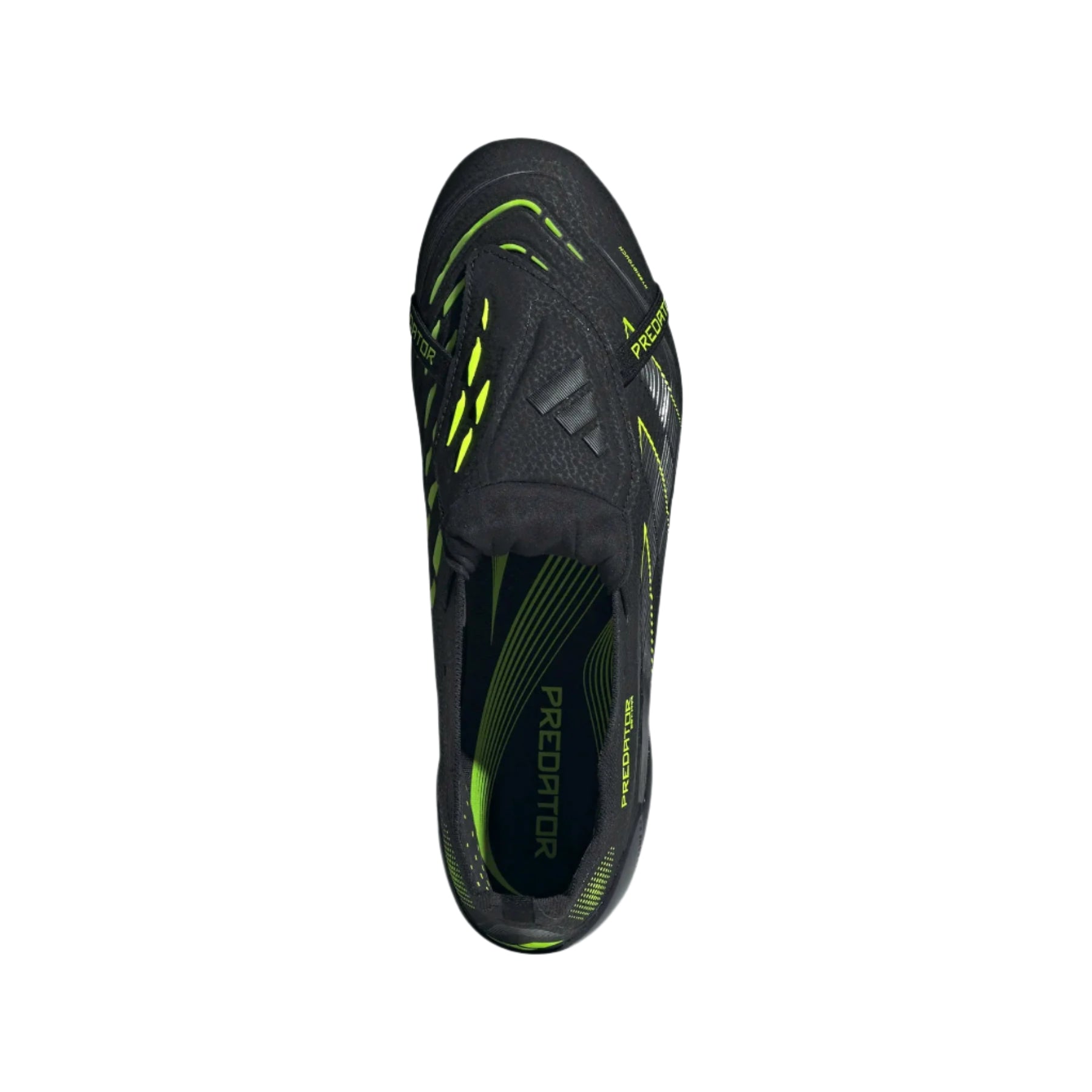 adidas Predator Elite Firm Ground Soccer Cleats (Black/Lucid Lemon)