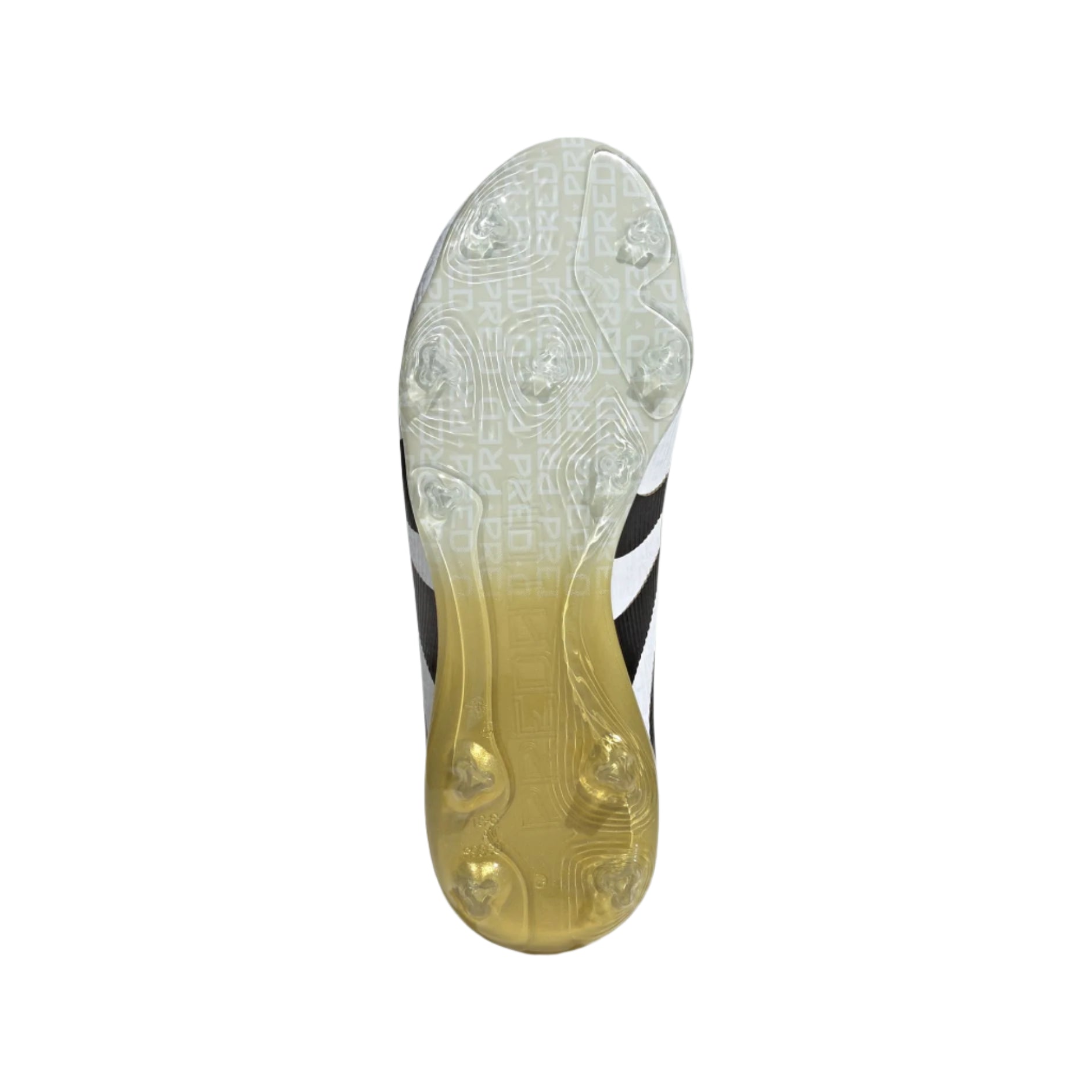 adidas Youth Jr. Predator Elite Junior Firm Ground Cleats (White/Black/Gold Metallic)