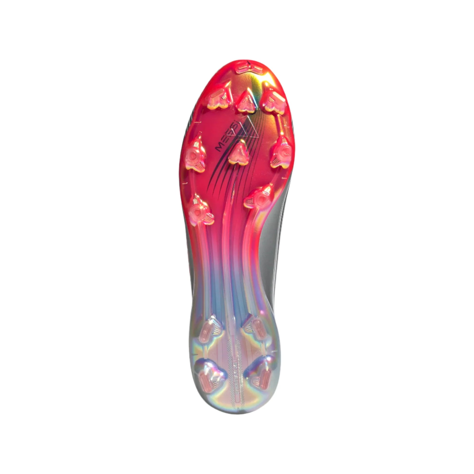 adidas F50 Messi Elite FG Soccer Cleats (White/Lucid Red/Silver Metallic)