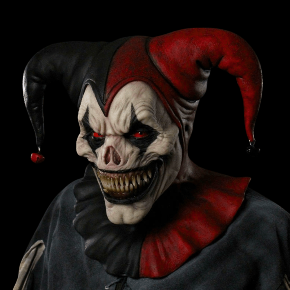 Halloween Clown Mask Dark Carnival Jester Full Head Horror Design
