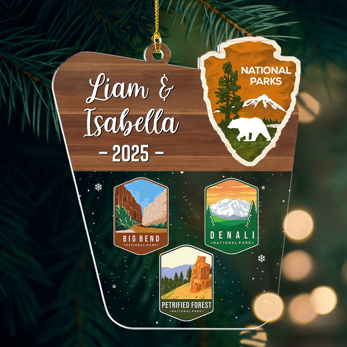 Adventure National Parks - Personalized Custom Acrylic Ornament