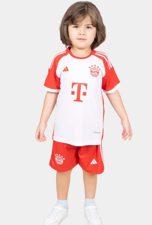Kid wearing 2023/24 Bayern Munich home kit