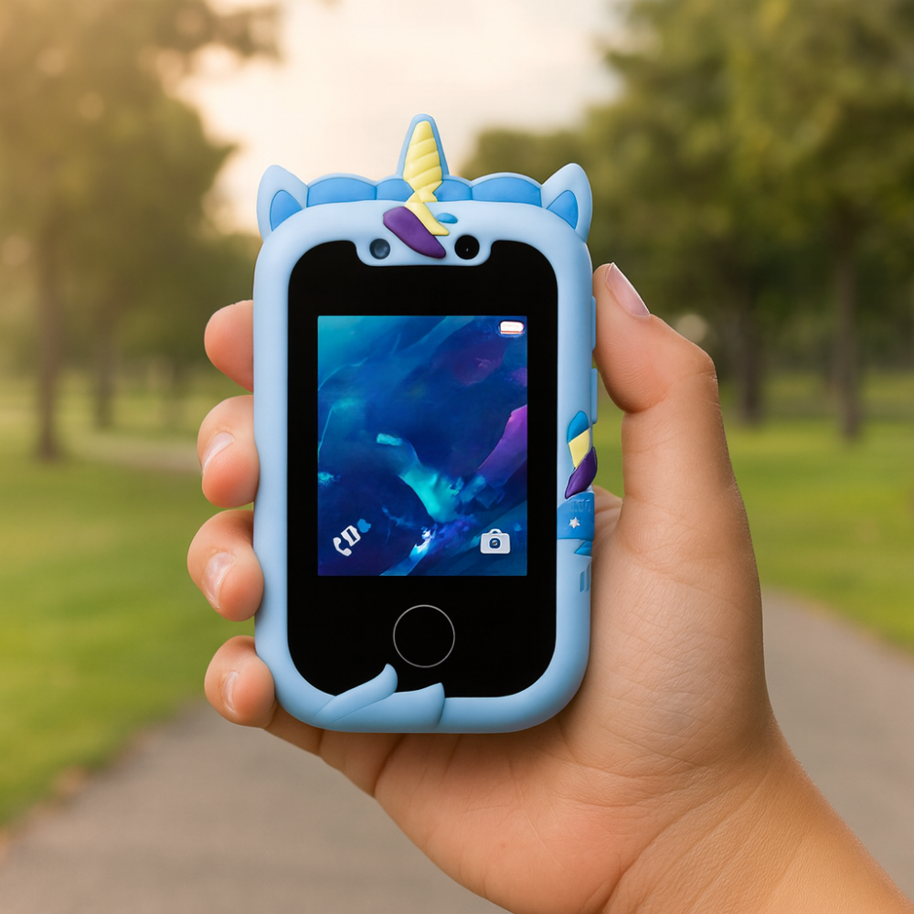 Kids Phone Toy Dual Camera Learning Device