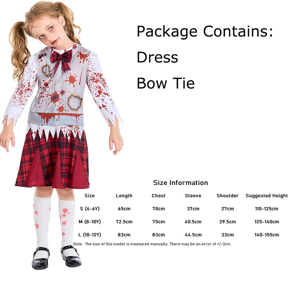 Kids Zombie School Halloween Costume