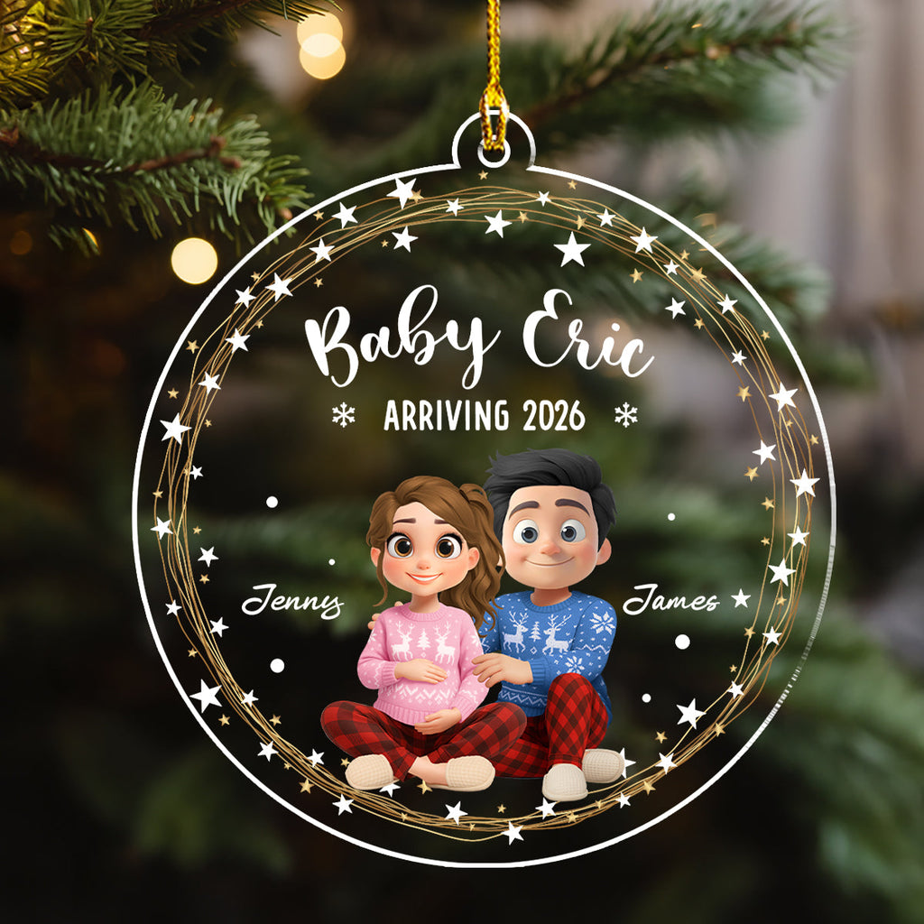 Arrive To This World - Personalized Custom Acrylic Ornament