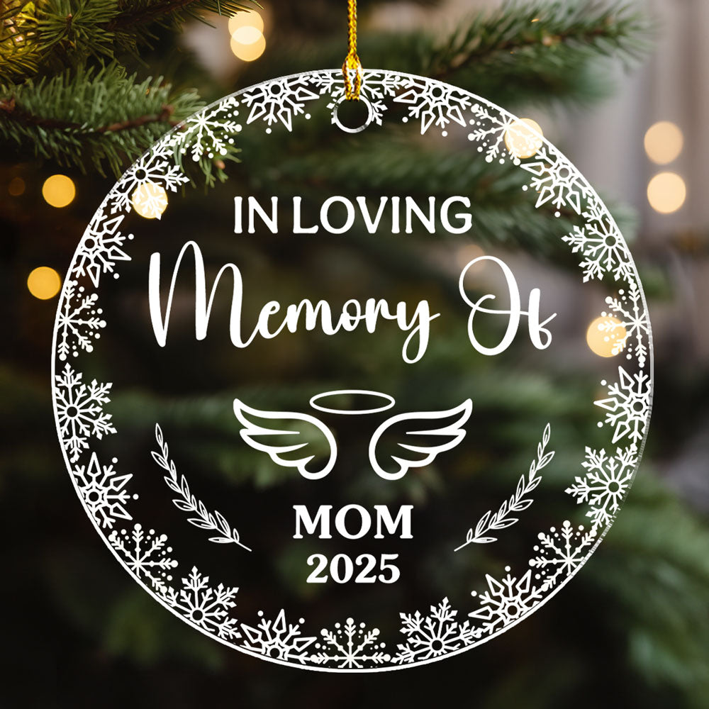 Always With Me In Spirit - Personalized Custom Acrylic Ornament