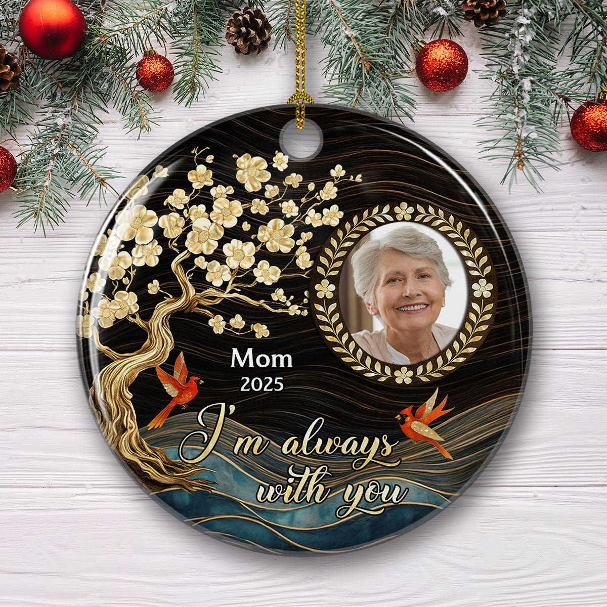 Always Love You - Personalized Custom 3D Inflated Effect Ceramic Ornament