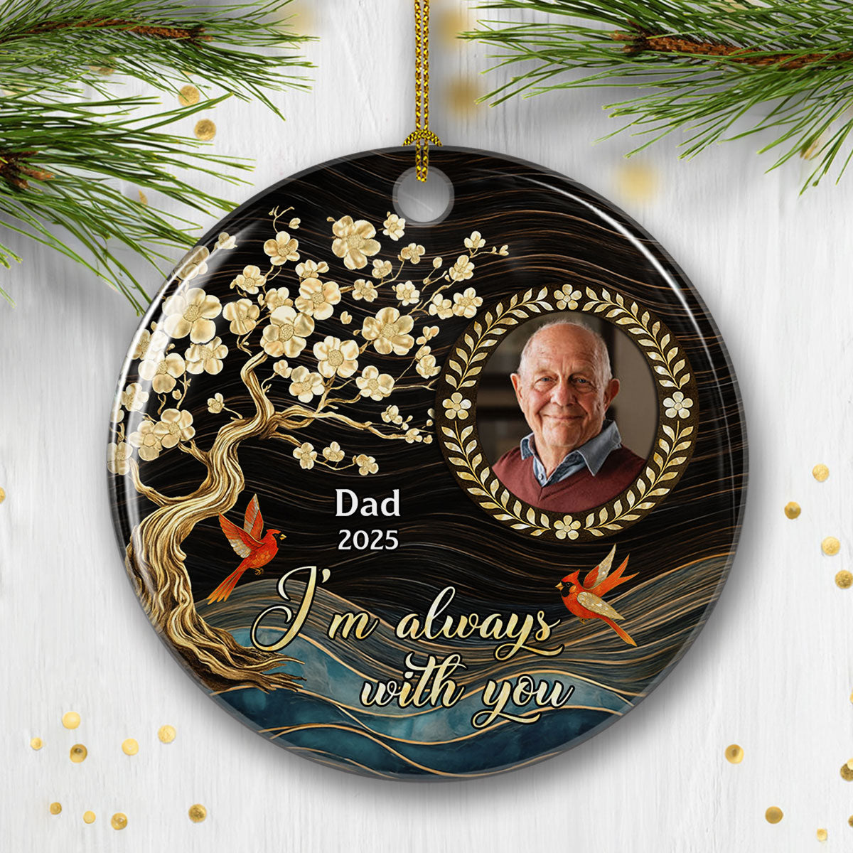Always Love You - Personalized Custom 3D Inflated Effect Ceramic Ornament