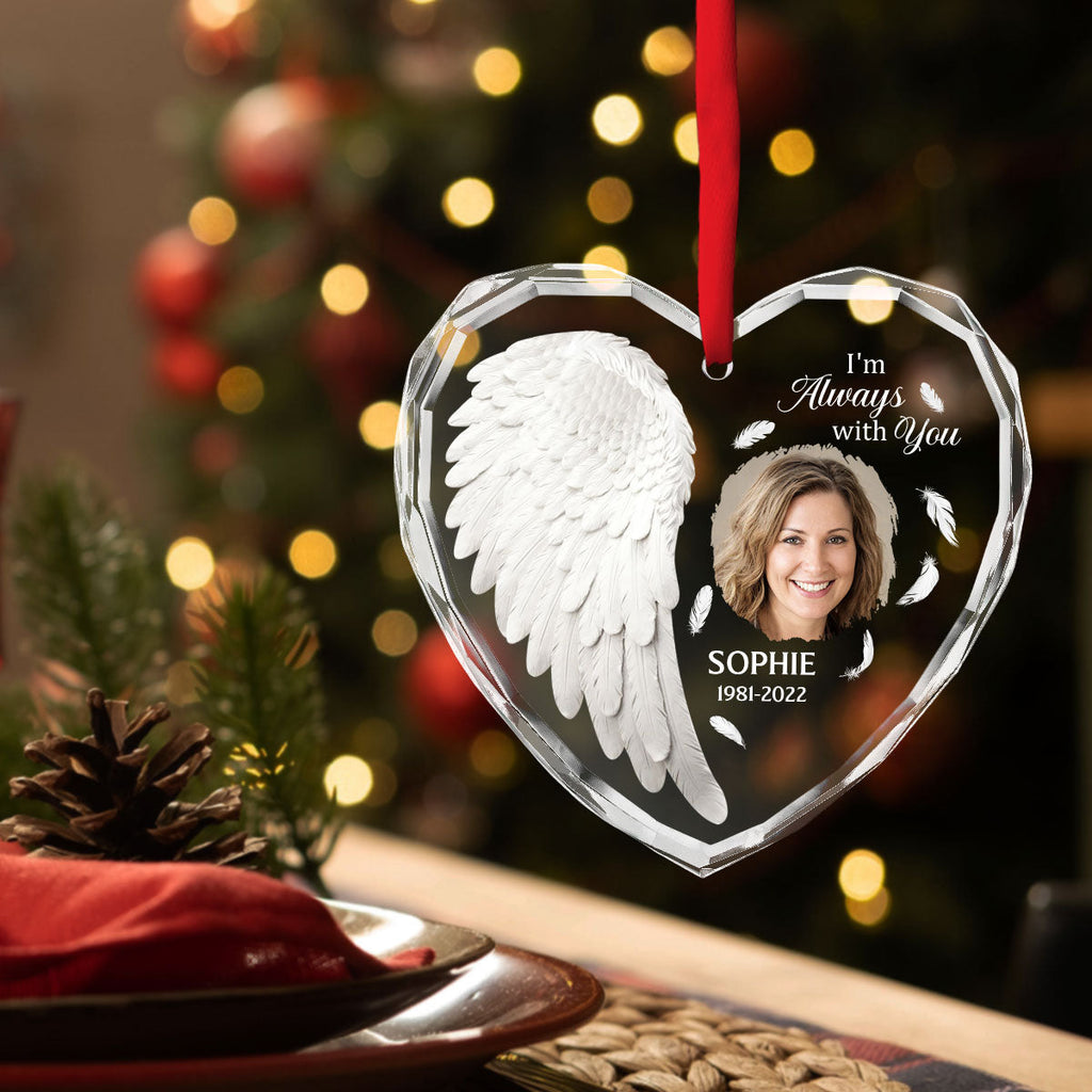 Angel In Heaven - Personalized Custom Glass Ornament