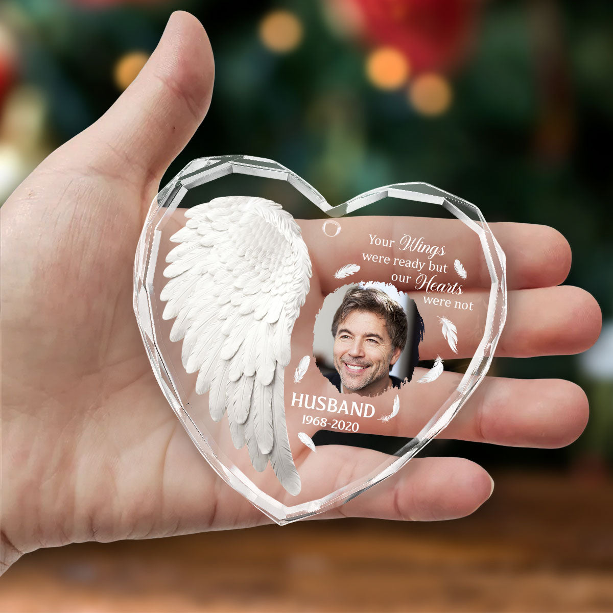 Angel In Heaven - Personalized Custom Glass Ornament