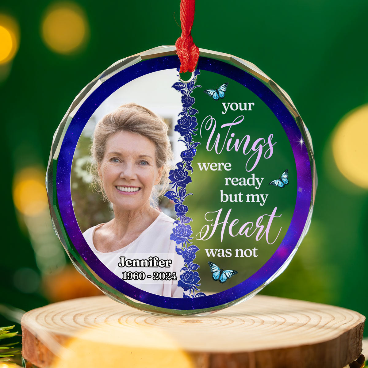 Always By Your Side - Personalized Custom Glass Ornament