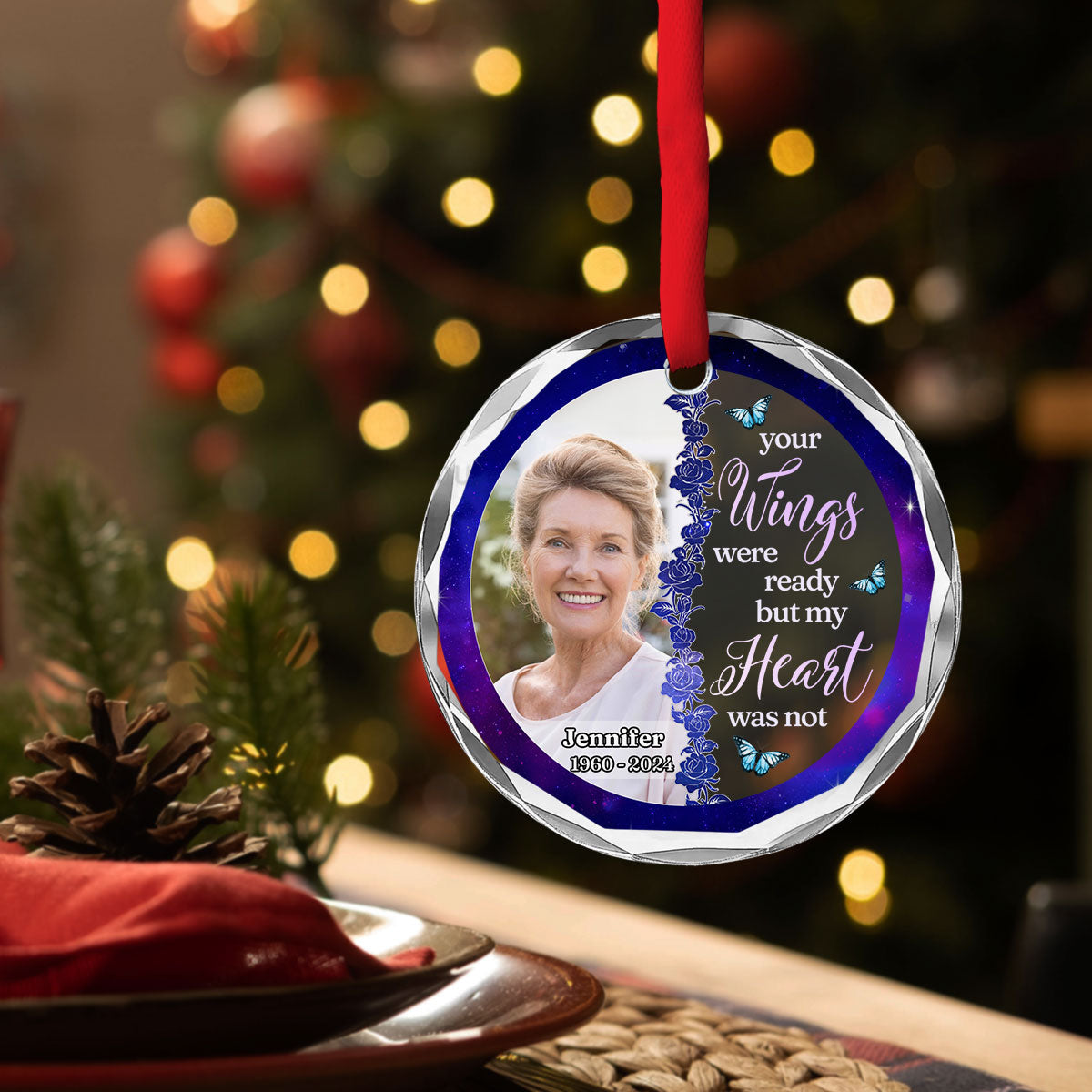 Always By Your Side - Personalized Custom Glass Ornament