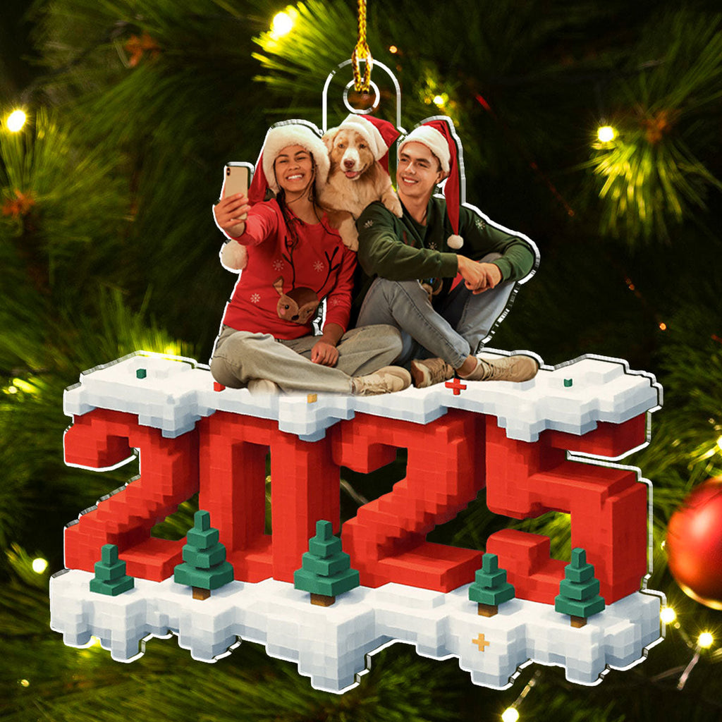All Of Us In This Year Photo - Personalized Custom 3D Effect Acrylic Ornament