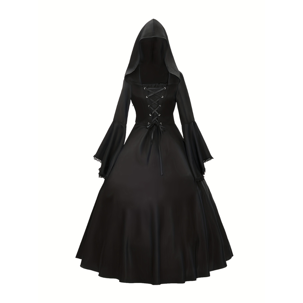 Gothic Black Maids Costume Dress