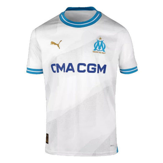 Marseille 2023-24 Home Jersey – Classic Blue Kit with Bold Club Branding and Design