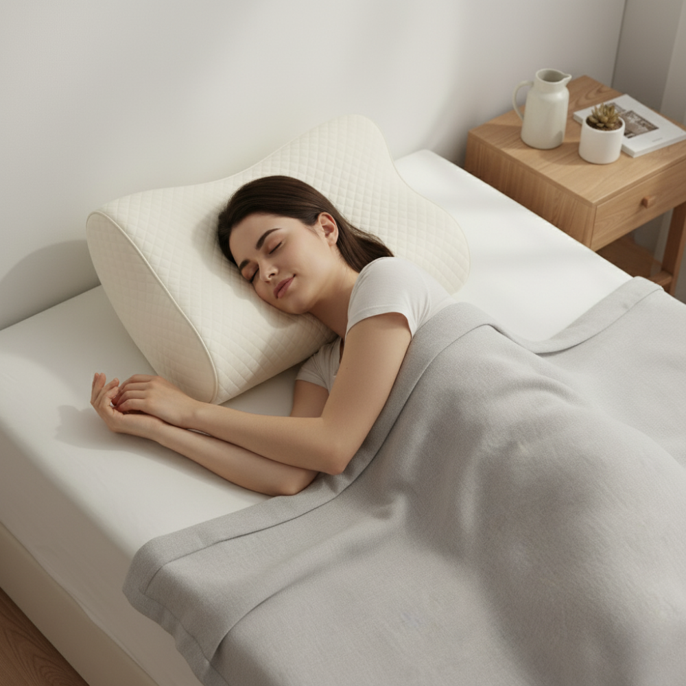 Memory Foam Orthopedic Pillow Neck Shoulder Support