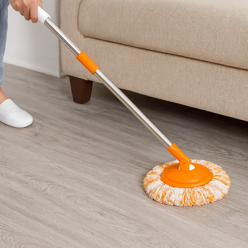 Microfibre Spin Mop Set Adjustable Cleaning Tool