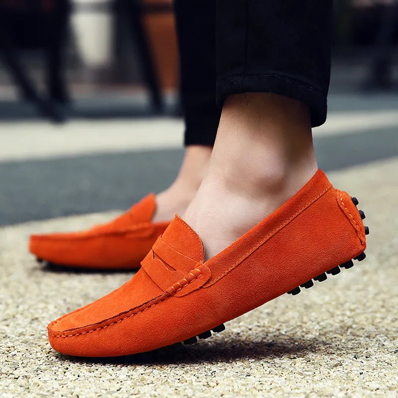 Men's Loafers Suede Slip-On Driving Shoes