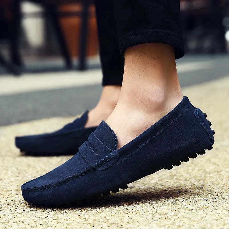 Men's Loafers Suede Slip-On Driving Shoes